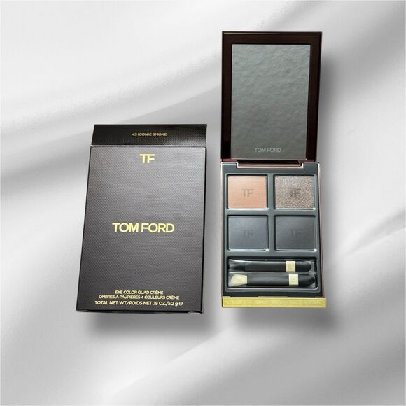 Tom Ford Eye Color Quad Creme - 45 Iconic Smoke - .18 oz / 5.2 g - New In Box - Picture 1 of 4